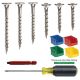 #8 Stainless St. Screw Assortment Square Dr. Wood Screws