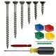 #8 Flat Head Wood Screw Dry-Lube Assortment