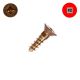 8 x 1/2 in. Silicon Bronze Boat Screws, Flat Head, Square Drive - Qty:15000