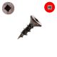8 x 5/8 in. Wood Screws, Statuary Bronze Plated, Flat Head, Square Drive - Qty:15000