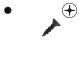 8 x 5/8 Flat-Head Wood Screws, Black, Phillips Drive - Qty:100