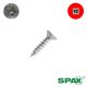 8 x 5/8 SPAX Multi-Material Interior Screws, Flat Head, Clear Zinc, Combo Drive  - QTY:40