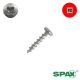 8 x 5/8 Pan Head, Full Thread, Zinc, Combo - Square/Phillips QTY: 320