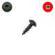 8 x 5/8 in. Round Washer-Head, Black, Square - Qty:100 - Small Image