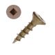 8 x 3/4 in. Wood Screws, NoCoRode Plus, Flat Head, Square Drive - Qty:100