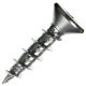 8 x 3/4 in. Flat Head Wood Screws, Zinc, Square Drive - Small Image