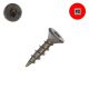 8 x 3/4 in. Wood Screws, Unplated Steel, Flat Head, Square Drive - Qty:100