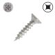 Spax 8 x 3/4 Flat Head, Full Thread, Zinc, Combo - Square/Phillips QTY: 350