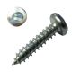 8 x 3/4 Wood Screws, Zinc Plated Steel, Pan Head, Square Drive