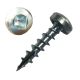 8 x 3/4 in. Wood Screws, Zinc Plated Steel, Pan Head, Self-Drilling, Square Drive - Qty:100