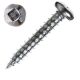 8 x 1-1/4 in. Zinc, Pan Head Wood Screw, Square Drive - Small Image