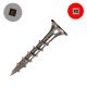 8 x 1 in. Bugle Head Self-Drilling Wood Screw, 305 SS, Sq Dr - Qty:100