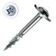 8 x 1-1/8 Drawer Front Screws, Clear Zinc Plated, Round Washer Head, Combo Drive