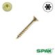 8 x 1-1/4 in. SPAX Flat Head Multi-Material, Yellow Zinc, T-Star Plus, Nibs - Qty:240