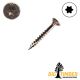 8 x 1-1/4 in. Big T Interior Multi-Purpose Wood Screw, Y Zinc, Flat Head, T-20 - Qty:237