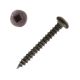 8 x 1-1/4 in. Wood Screws, Pan Head, Black, Square-Drive - Qty:1000