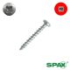 8 x 1-1/4 Pan Head, Full Thread, Zinc, Combo - Square/Phillips QTY: 300