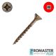 8 x 1-3/8 in. ProMaster-Plus Flat Head Dry Lube Wood Screw, Combo Drive- - Qty:100