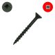 8 x 1-1/2 in. Flat-Head Wood Screw, Black, Square Drive - Small Image
