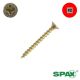 8 x 1-1/2 in. SPAX Multi-Material Interior Screws, Flat Head, Yellow-Zinc Plated, Combo Drive - Qty: 197 + 1 Bit
