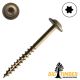 8 x 1-5/8 in. Big T Washer Head, Coated,  T-20, Bronze - Choose Your Quantity