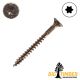 8 x 1-3/4 in. Big T Interior Multi-Purpose Wood Screw, Y Zinc, Flat Head, T-20 - Qty:168
