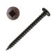 8 x 1-3/4 Wood Screws, Pan Head, Black, Square-Drive