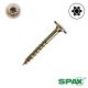 8 x 2 in. SPAX Cabinet Screws, Yellow Zinc, Wafer Head, T-Star Plus Drive - Qty:140 + 1 Bit