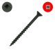 8 x 2 in. Wood Screws, Flat Head, Black, Square Drive - Qty:25