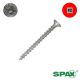 8 x 2 in. SPAX Multi-Material Interior Screws, Flat Head, Clear Zinc, Combo Drive - Qty:20