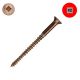 8 x 2 in. Silicon Bronze Boat, Flat Head, Square - Qty:100 - Small Image