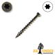 8 x 2 in. Big Timber Finish Wood Screw, Coated, Trim Head, T-10, Bronze - Qty:865