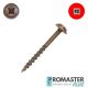 8 x 2 in. ProMaster-Plus Washer Head, Bronze, Combo - Qty:100