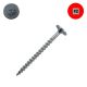 10 x 2-1/2 in. Powerhead Cabinet-Mounting Screws, Clear Zinc, Square Drive- Qty:150