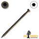 8 x 2-1/2 in. Big Timber Finish Wood Screw, Coated, Trim Head, T-10, Bronze - Qty:671