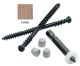 8 x 2-3/4 Cortex/Timber Tech Deck Screws, Ceramic Coated, Truss Head, Square Drive - QTY:100 - 3JGP9