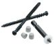 8 x 2-3/4 Cortex/Timber Tech Deck Screws, Ceramic Coated, Truss Head, Square Drive - QTY:100 - 3JGR2