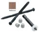 8 x 2-3/4 Cortex/Timber Tech Deck Screws, Ceramic Coated, Truss Head, Square Drive - QTY:300 - 3JGR3