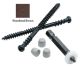 8 x 2-3/4 Cortex/Trex Deck Screws, Ceramic Coated, Truss Head, Square Drive - QTY:350 -  6PNV9