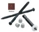 8 x 2-3/4 Cortex/Trex Deck Screws, Ceramic Coated, Truss Head, Square Drive - QTY:1 - 3JGR6
