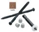 8 x 2-3/4 Cortex/Trex Deck Screws, Ceramic Coated, Truss Head, Square Drive - QTY:1 - 3JGR7