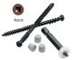 8 x 2-3/4 Cortex/Azek Deck Screws, Ceramic Coated, Truss Head, Square Drive - QTY:1050 - 6PNY0