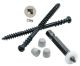 8 x 2-3/4 Cortex/Azek Deck Screws, Ceramic Coated, Truss Head, Square Drive - QTY:1 -  3JGT5