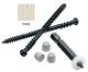 8 x 2-3/4 Cortex/Azek Deck Screws, Ceramic Coated, Truss Head, Square Drive - QTY:350 - 9XC73