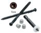 8 x 2-3/4 Cortex/Azek Deck Screws, Ceramic Coated, Truss Head, Square Drive - QTY:1050 - 9XJR6