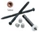 8 x 2-3/4 Cortex/Azek Deck Screws, Ceramic Coated, Truss Head, Square Drive - QTY:350 - 6PNY5