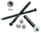 8 x 2-3/4 Cortex/Azek Deck Screws, Ceramic Coated, Truss Head, Square Drive - QTY:350 - 6PNY7
