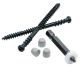 8 x 2-3/4 Cortex/Versatex Trim Screws, Ceramic Coated, Trim Head, Square Drive - QTY:350 - 6PNX7