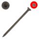 8 x 3 in. Wood Screws, Dry Lube Unplated Steel, Flat Head, Square Drive - Qty: 1000