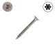 9 x 1-1/2 in. Flat Head, Partial Thread, 304 SS, T-Star Plus - 1 Lb.